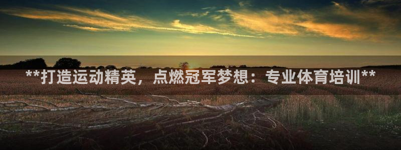 尊龙网站下分慢：**打造运动精英，点燃冠军梦想：专业