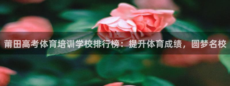 尊龙网站人生就是博：莆田高考体育培训学校排行榜：提升