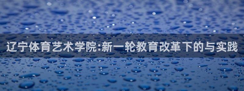 凯时登录界面：辽宁体育艺术学院:新一轮教育改革下的与